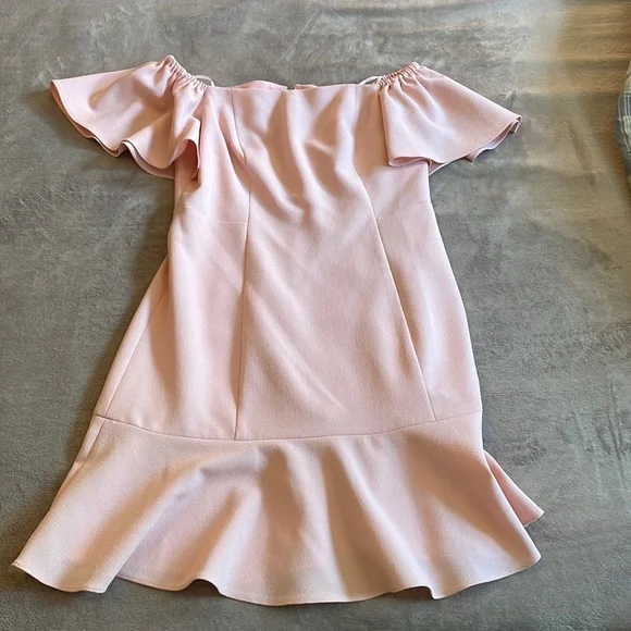 sugar thrillz pink dress Sugar Thrillz Velvet Flare Sleeve Mini Dress